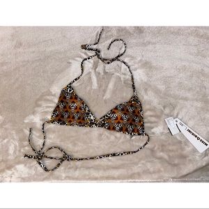 Miss Bikini luxe animal print string bikini triangle top